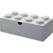 LEGO Cassetto a 8 bottoncini - Grigio