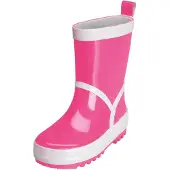 Playshoes Stivale di gomma rosa / bianco