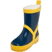 Playshoes Stivale di gomma navy / giallo