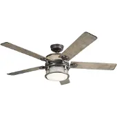 Kichler Ventilatore da soffitto LED Ahrendale, IP44
