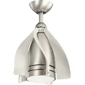 Kichler Ventilatore LED a soffitto Terna nichel/crema