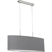 Eglo 31582 Pasteri lampada a sospensione 75cm tessile grigio