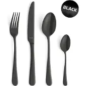 Amefa Austin 1410 24-pezzi set di posate nero, opaco