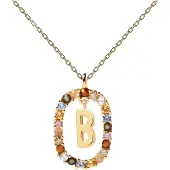 PD Paola Beautiful gold plated Collana letter "B" LETTERS CO01-261-U (chain, Ciondolo)