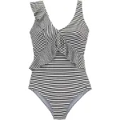 LASCANA Costume intero nero / bianco