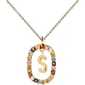 PD Paola Beautiful gold plated Collana letter "S" LETTERS CO01-278-U (chain, Ciondolo)