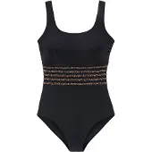 LASCANA Costume intero beige / marrone / nero