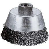 Wolfcraft 1 spazzola a tazza in acciaio inox WS crimpata