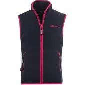 TROLLKIDS Kid's Arendal Vest Gilet in pile Bambini (110, blu)
