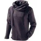 Mufflon Lucca Pullover in lana merino Uomo (M, nero/marrone)