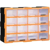 vidaXL -Organizzatore con 16 piccoli schermi 52x16x37 cm