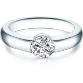 Trilani Anello argento / trasparente