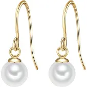 Glanzstücke Orecchini giallo oro / bianco perla