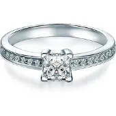 Trilani Anello argento / trasparente