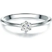 Trilani Anello argento / trasparente