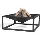 TRIZERATOP Braciere Squarre 70x70 cm acciaio grezzo