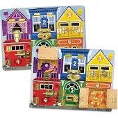 Melissa & Doug Giocattolo Con Pannello Attività In Legno Con Chiusure (806099)