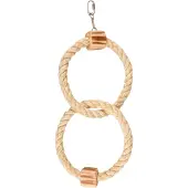 Flamingo Giocattolo Per Uccelli Bbq 2 Ropes &amp; Ring