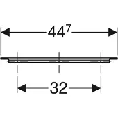 Geberit 502357JL1 Maniglia, L:45cm