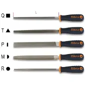 Beta Utensili 200 mm Lima Rotonda Mezza Dolce Manico in Plastica