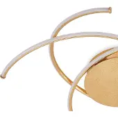 LINDBY plafoniera LED Yareli, oro, metallo, Ø 70 cm