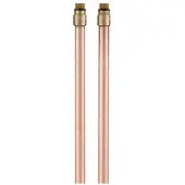 Delabie Tubo di rame , non cromato M11x1AG L365mm, 2 pezzi