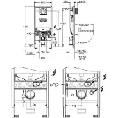 GROHE Rapid SLX - Modulo per WC sospeso con cassetta 39597000