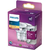 Philips Faretto LED GU10 pacco da 2 50W 355lm