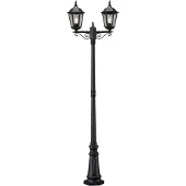 Konstsmide Lampione Firenze 2 luci, nero