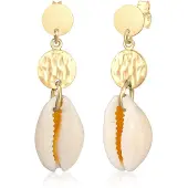 Elli Orecchini 'Muschel' champagne / oro