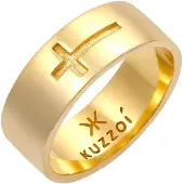 KUZZOI Anello 'Kreuz' oro