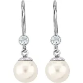 Nenalina Orecchini argento / trasparente / bianco perla