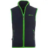 TROLLKIDS Kid's Arendal Vest Gilet in pile Bambini (110, blu)