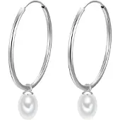 Glanzstücke Orecchini argento / bianco perla