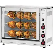Bartscher grill elettrico per polli P12N 2 spiedini per 12 polli
