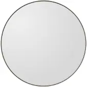 AYTM Specchio Circum, trasparente / grigio-marrone, Ø 50 cm, vetro, legno