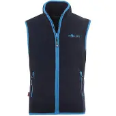 TROLLKIDS Kid's Arendal Vest Gilet in pile Bambini (92, blu)