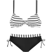 LASCANA Bikini nero / bianco