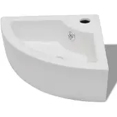 vidaXL WASHBAIN mit Landung 45x32x12,5 cm Weiß