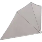 vidaXL Ventilatore pieghevole da balcone crema 160×240 cm
