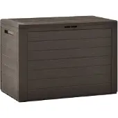 vidaXL Cassetta da giardino marrone 78x44x55 cm