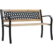 vidaXL Panchina da giardino 120 cm in legno