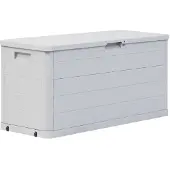 vidaXL Contenitore da giardino 280 L grigio chiaro