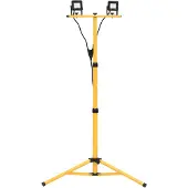 vidaXL Proiettore LED con stativo 2x10 W bianco freddo