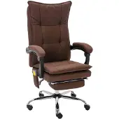 vidaXL Sedia da ufficio per massaggi in tessuto marrone