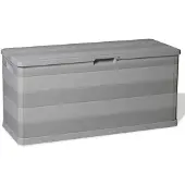 vidaXL Contenitore da giardino 280 L Grigio chiaro