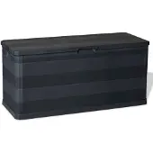 vidaXL Contenitore da giardino 280 L nero