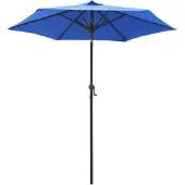 vidaXL Ombrellone blu 200 x 224 cm Alluminio