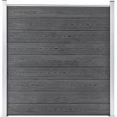 vidaXL Recinzione da giardino WPC 180×186 cm grigio