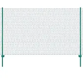 vidaXL Drahtgitter FET mit Pfosten 25x1,5 m Stahlgrün